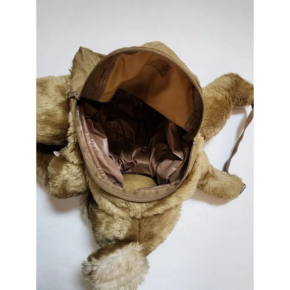 Hug‑A‑Pet Koala Plush Backpack Vintage Brown Tan